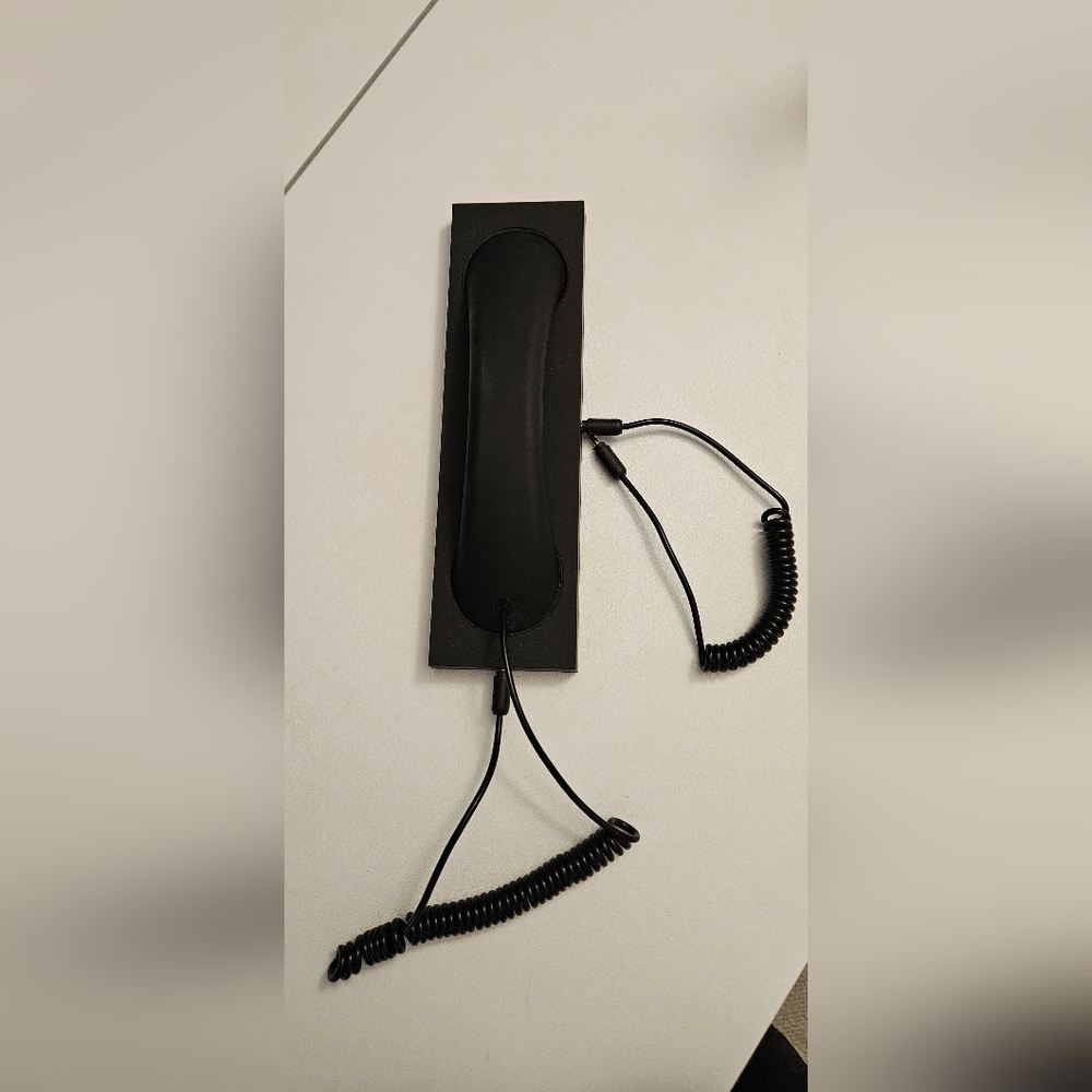 Black Wired Handset for Cell Phones